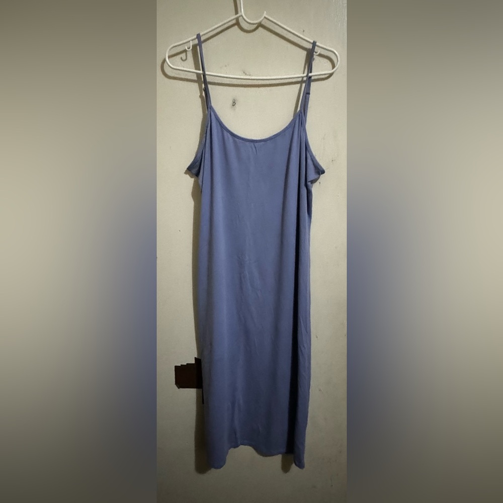 Periwinkle color, spaghetti strap dress
